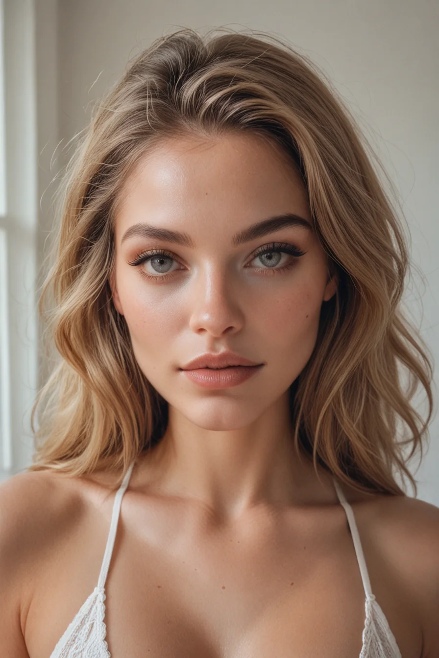 Nora, 23 — プライベートチャットと画像生成のための架空のAI彼女。