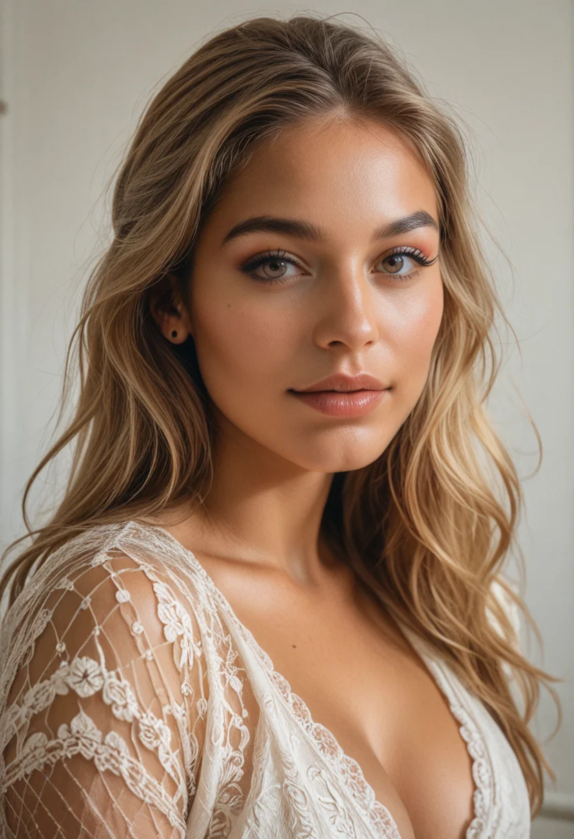 Nina, 23 — プライベートチャットと画像生成のための架空のAI彼女。